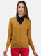 Women Yellow Solid Cardigan