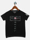 Boys Black Printed T-Shirt