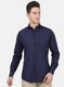 Mens NAvy Blue Solid Shirt