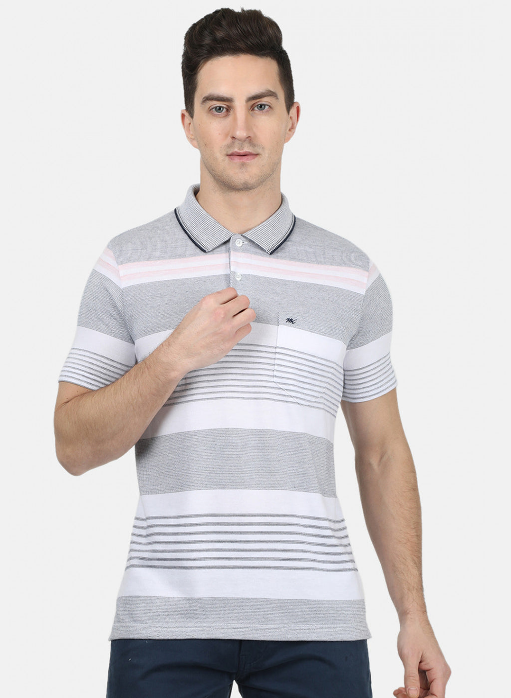 Mens Multi Color Stripe T-Shirt
