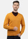 Men Yellow Solid Pullover