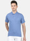 Mens Blue Plain T-Shirt