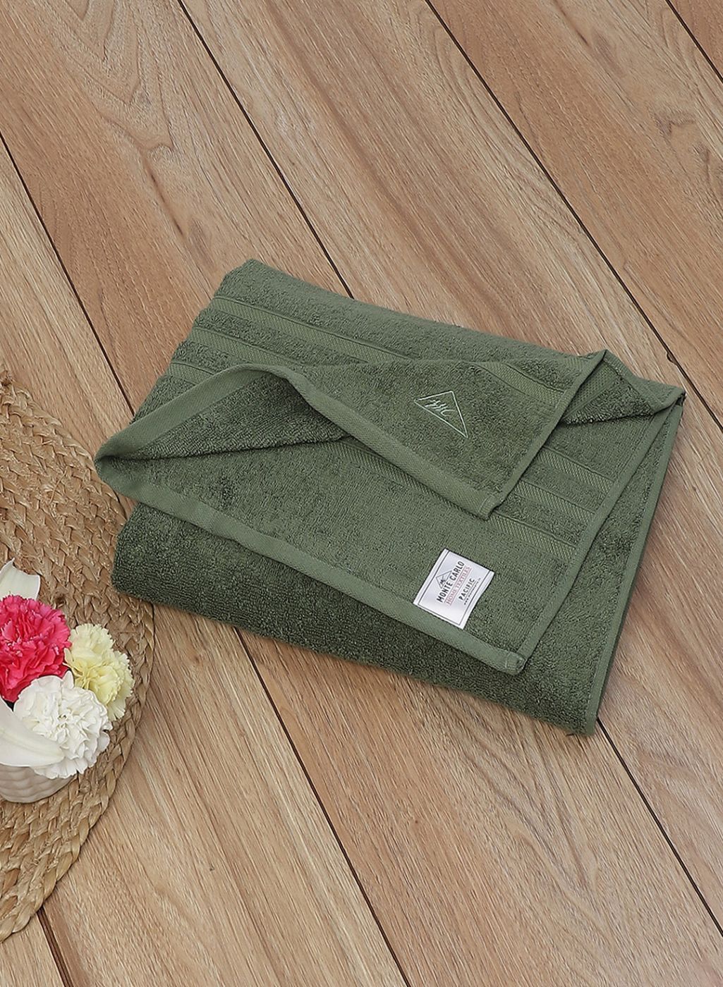 Green Cotton 525 GSM Bath Towel