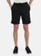 Mens Black Plain Bermuda