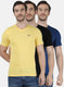 Mens Multi Color Plain T-Shirt