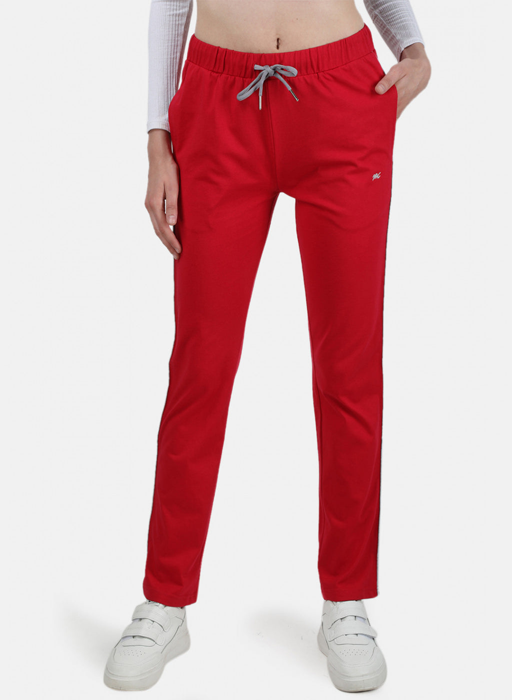 Womens Dark Pink Plain Lower