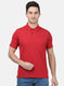 Mens Maroon Plain T-Shirts