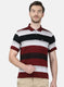 Mens Maroon Stripe T-Shirt