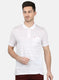 Mens White Stripe T-Shirt