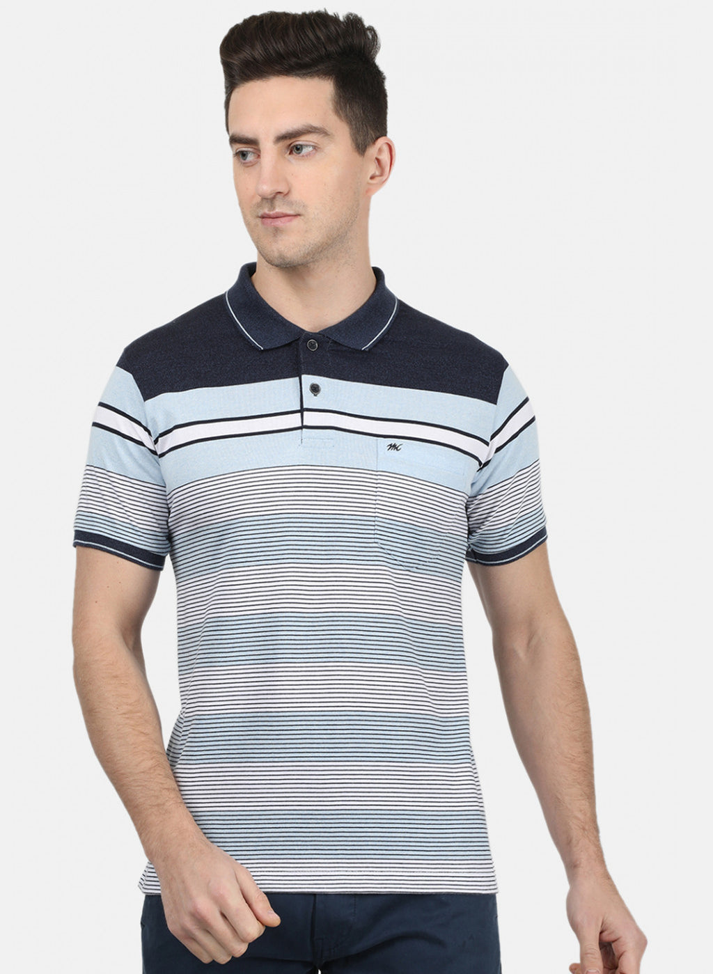 Mens Blue Stripe T-Shirt
