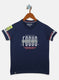 Boys Blue Printed T-Shirt