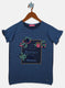Girls Bluish Purple Printed Top