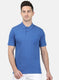 Mens Blue Plain T-Shirt