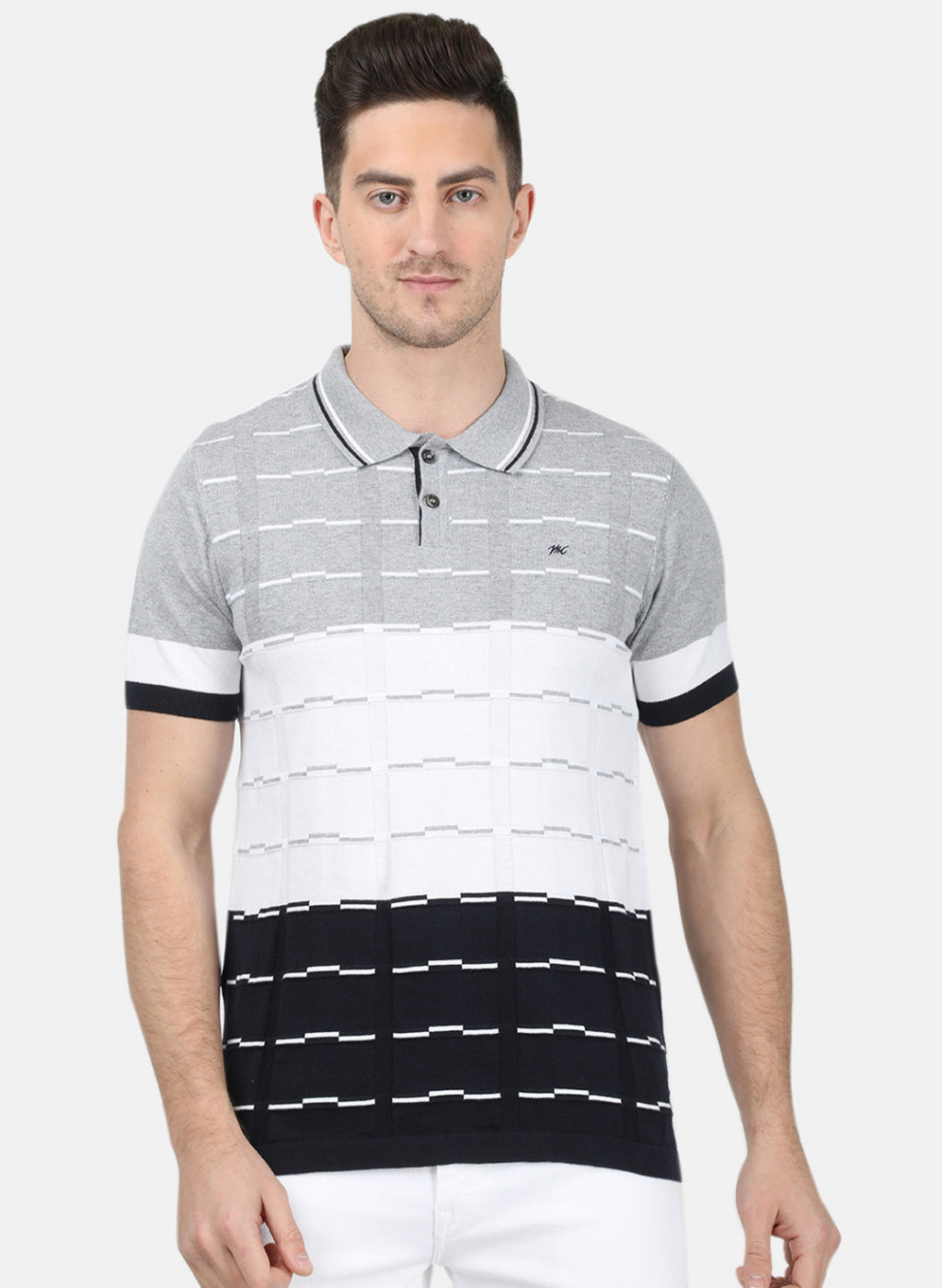 Mens Multicolor Plain T-Shirt