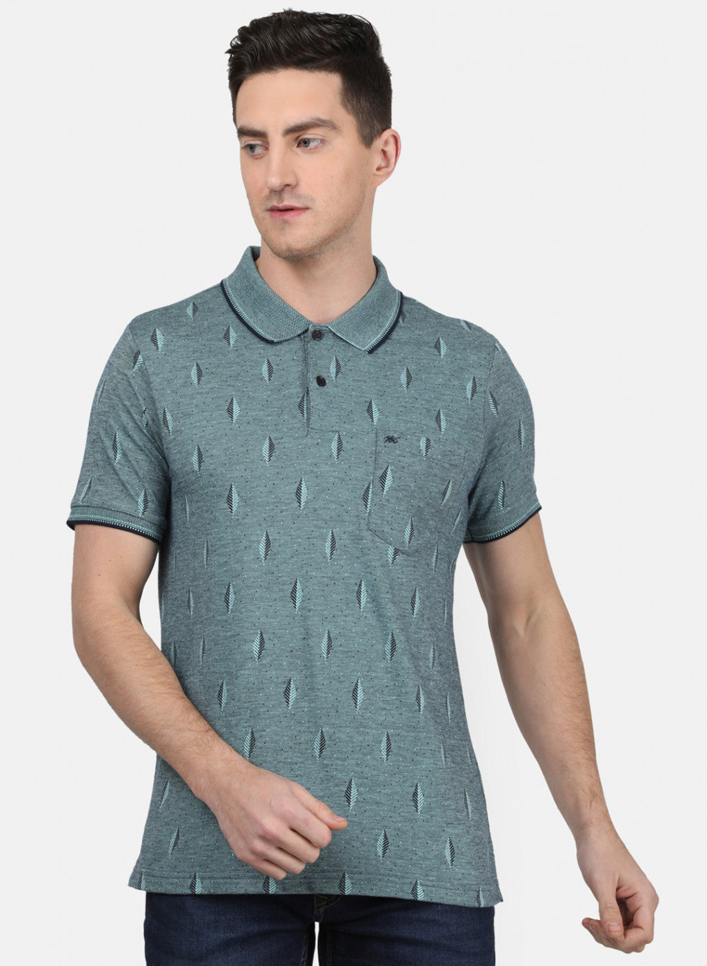 Mens Green Stripe T-Shirt