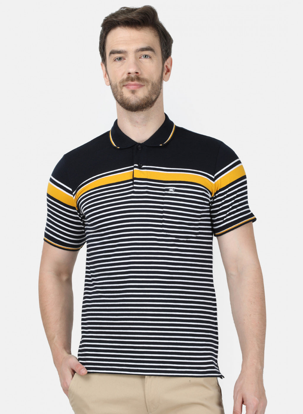 Mens NAvy Blue Stripe T-Shirt