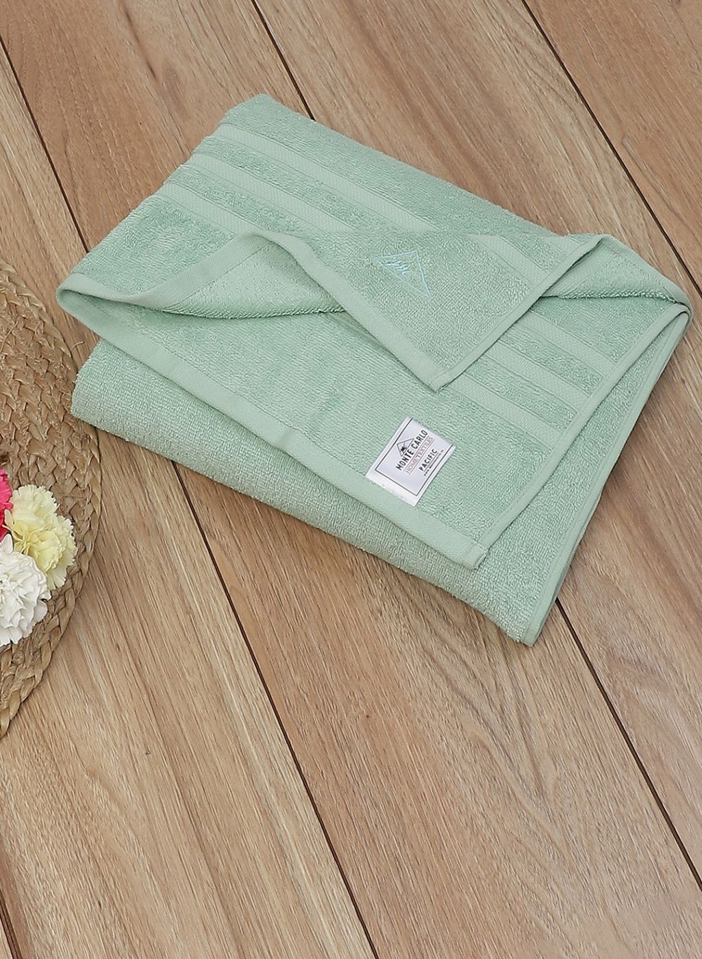 Green Cotton 525 GSM Bath Towel
