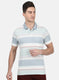 Mens Multi Color Stripe T-Shirt