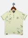 Boys Yellow Printed T-Shirt