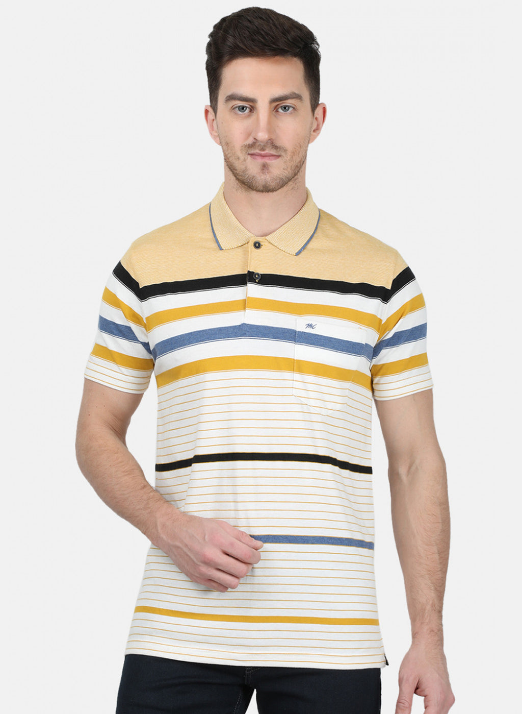 Mens Multi Color Stripe T-Shirt