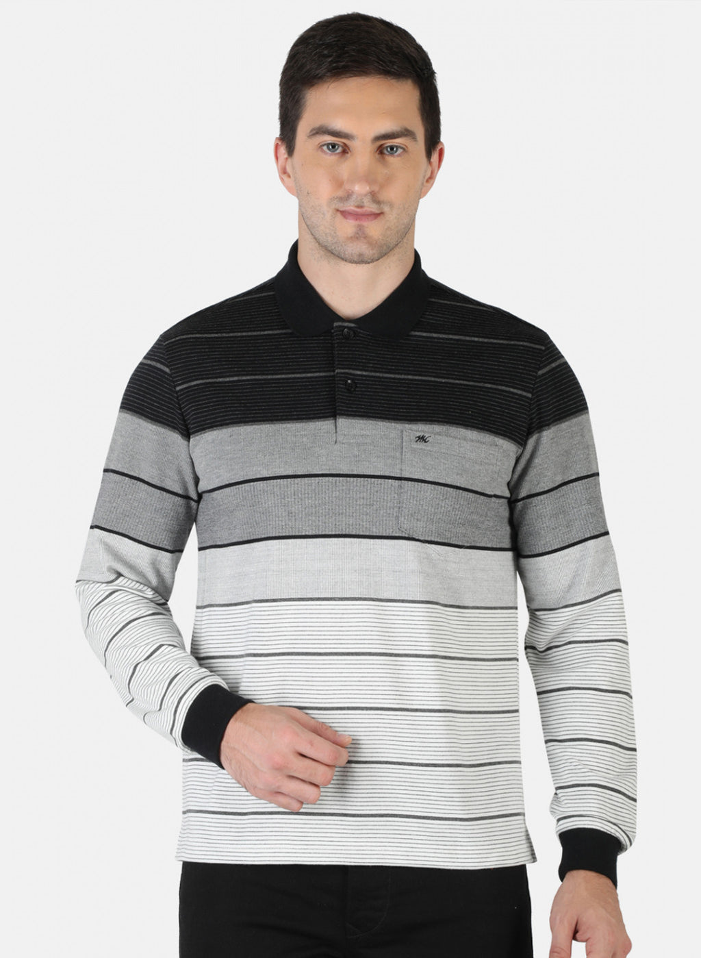 Men Black Stripe T-Shirt