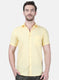 Mens Yellow Solid Shirt
