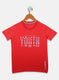 Boys Red Printed T-Shirts
