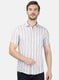 Mens Pink Stripe Linen Shirt