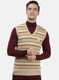 Men Beige Solid Sweater