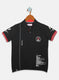 Boys Black Printed T-Shirts