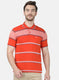 Mens Orange Stripe T-Shirt