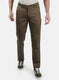 Men Olive Plain Trousers