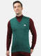 Men Green Solid Sweater