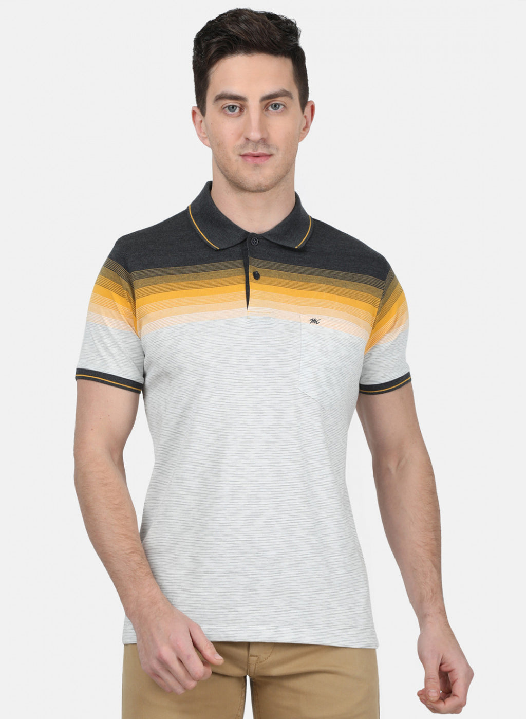Mens Multi Color Stripe T-Shirt