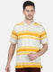 Mens Yellow Stripe T-Shirt