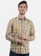 Men Brown Check Shirt