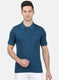 Mens Blue Plain T-Shirt