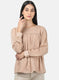 Womens Light Brown Printed Top