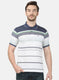 Mens Multi Color Stripe T-Shirt
