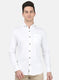 Mens White Solid Shirt