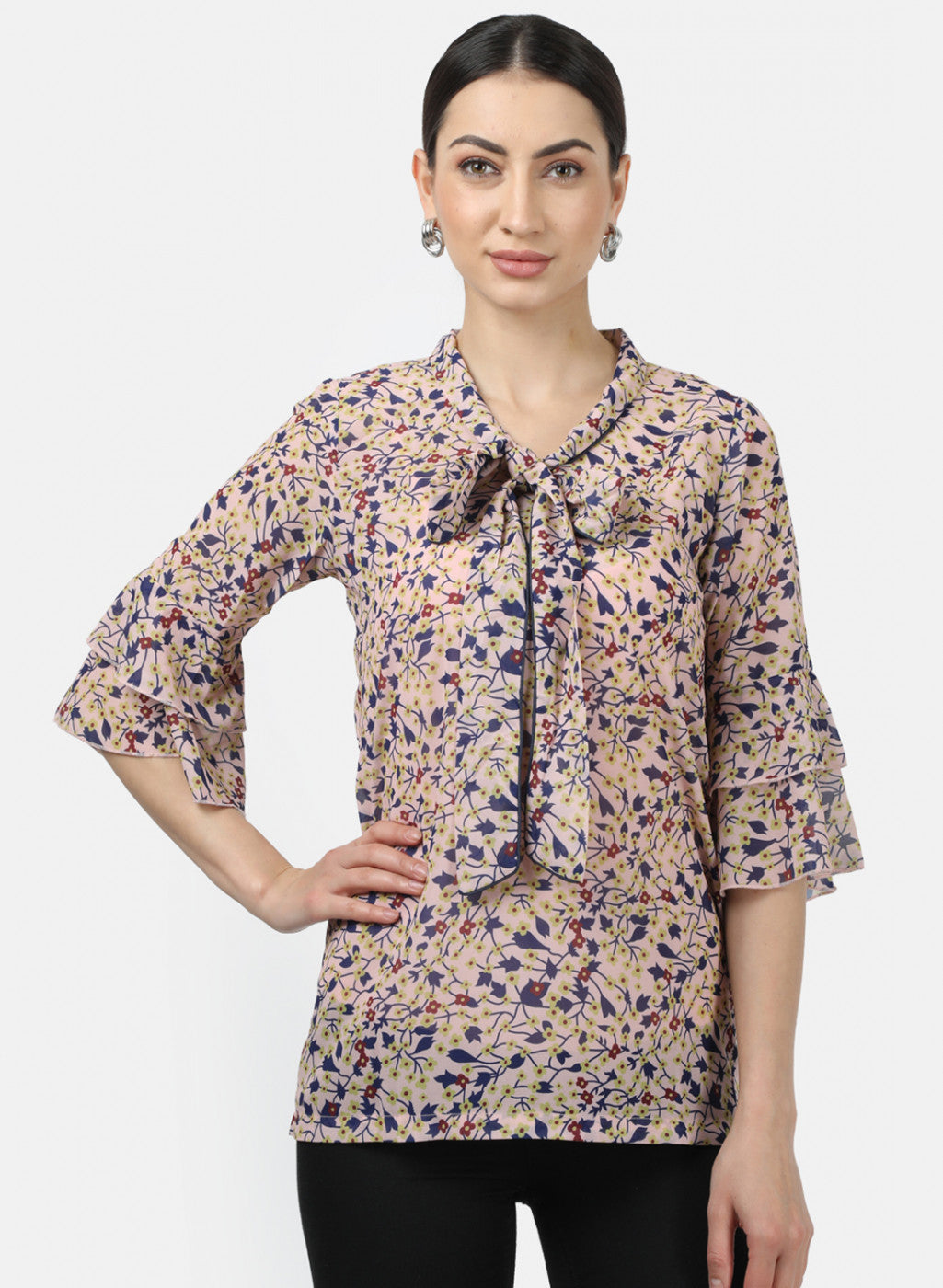 Womens Multi Color Printed Tops