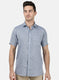 Mens Blue Solid Shirt