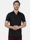 Mens Black Solid Shirt