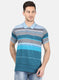 Mens Sky Blue Stripe T-Shirt