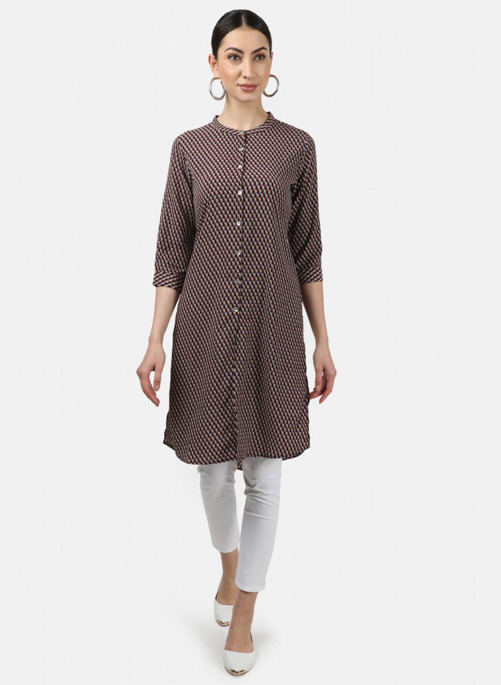 Womens Multi Color Printed Tunics