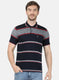 Mens NAvy Blue Stripe T-Shirt