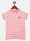 Girls Peach Stripe T-Shirts