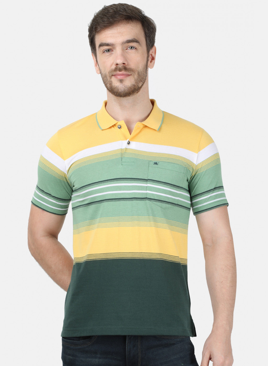 Mens Yellow Stripe T-Shirt