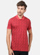 Men Red Printed T-Shirts