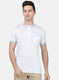 Mens White Printed T-Shirt